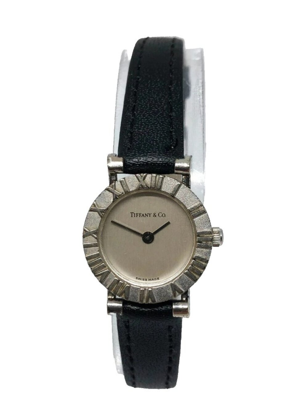 TIFFANY & Co. Atlas Quartz Ladies Watch Sterling Silver 925 Case TIF1020